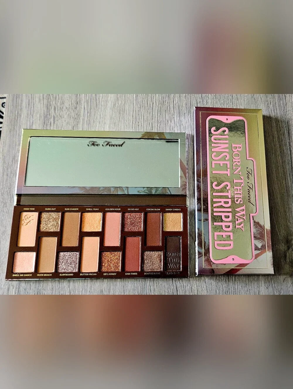 TOO FACED Born This Way Sunset Stripped Eyeshadow Palette NEW MSRP $58